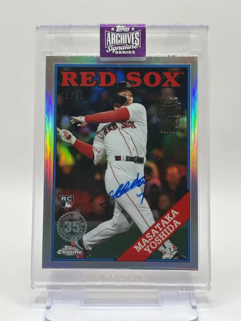 2025 Topps Archives Series MASATAKA YOSHIDA 2023 Rookie Buyback Auto 2/40 SP RC
